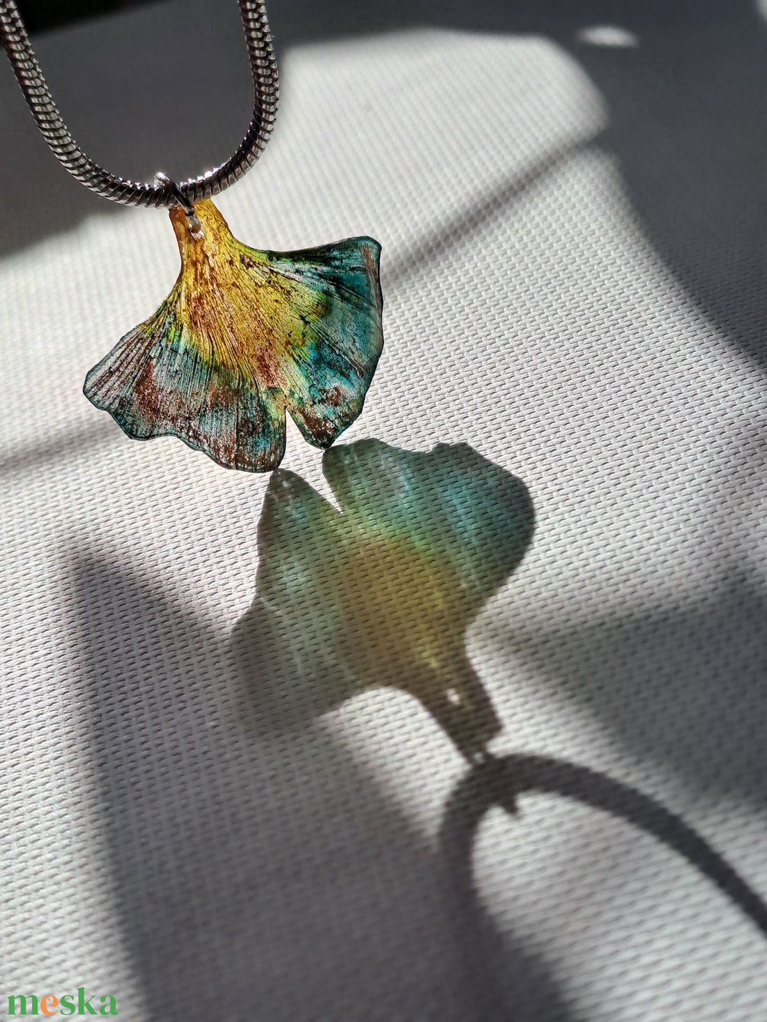 Ginkgo karkötő - fenntartható ékszer - ékszer - karkötő - charm karkötő - Meska.hu