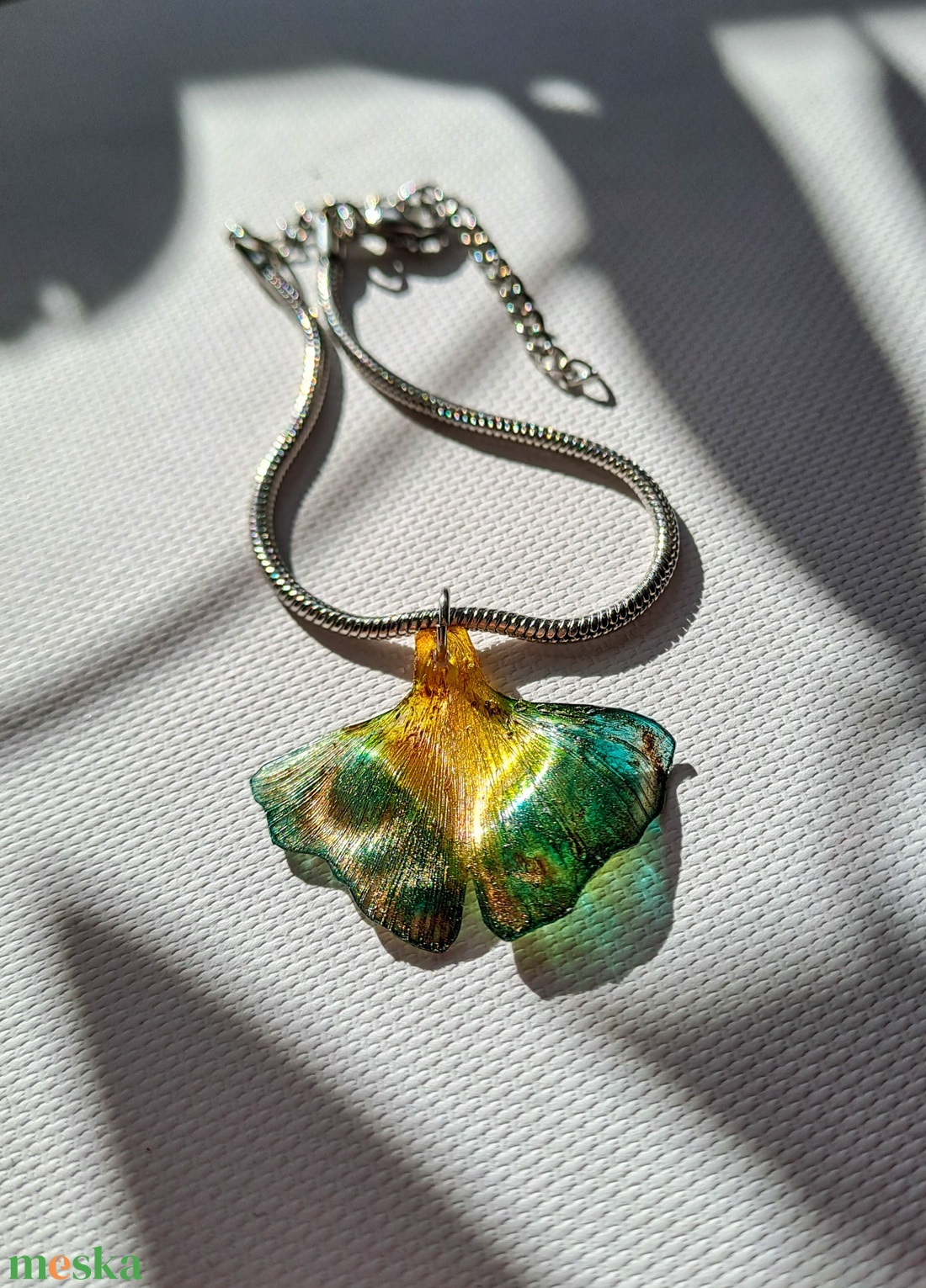 Ginkgo karkötő - fenntartható ékszer - ékszer - karkötő - charm karkötő - Meska.hu