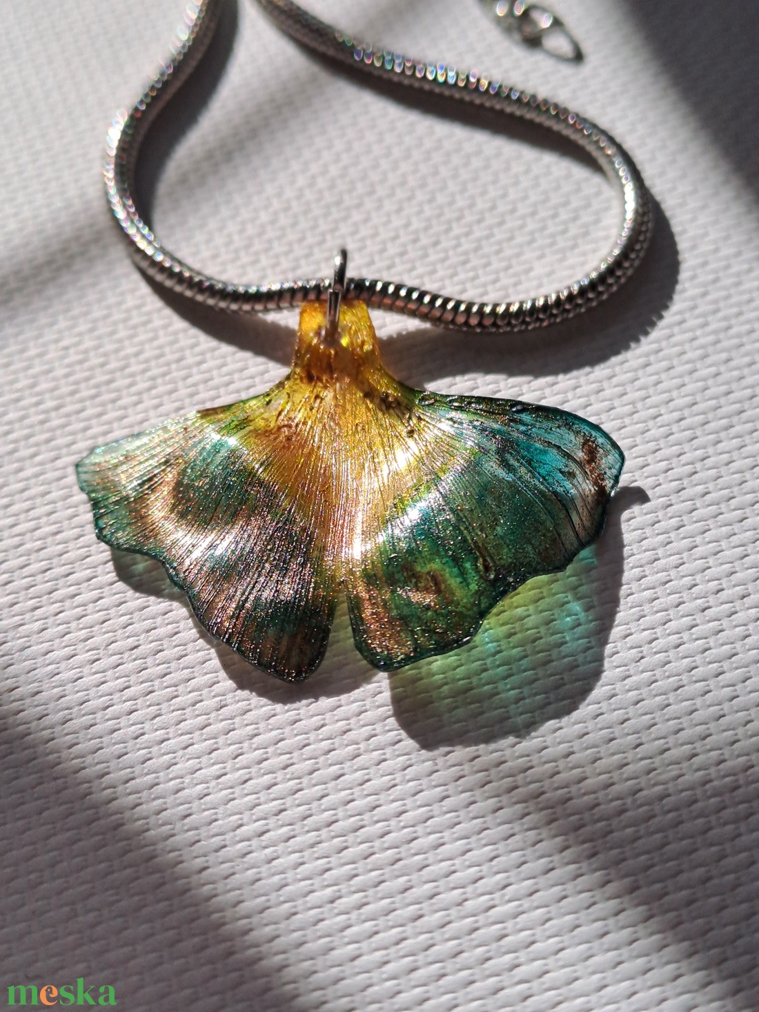 Ginkgo karkötő - fenntartható ékszer - ékszer - karkötő - charm karkötő - Meska.hu
