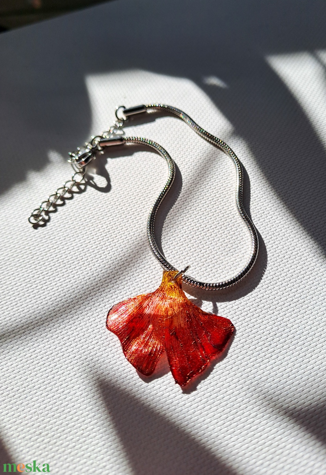 Ginkgo karkötő - fenntartható ékszer - ékszer - karkötő - charm karkötő - Meska.hu
