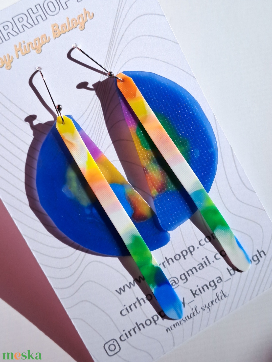 NEWFusion fülbevaló - fenntartható ékszer - ékszer - fülbevaló - lógó fülbevaló - Meska.hu