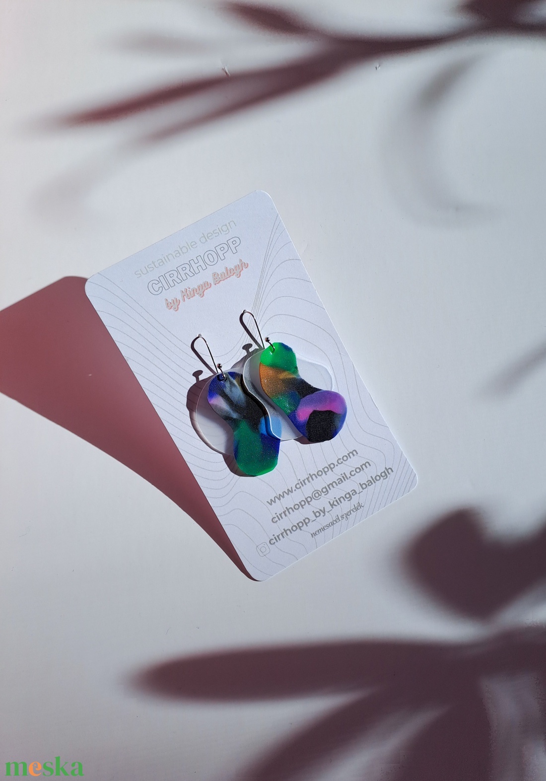 NEWFusion fülbevaló - fenntartható ékszer - ékszer - fülbevaló - lógó fülbevaló - Meska.hu