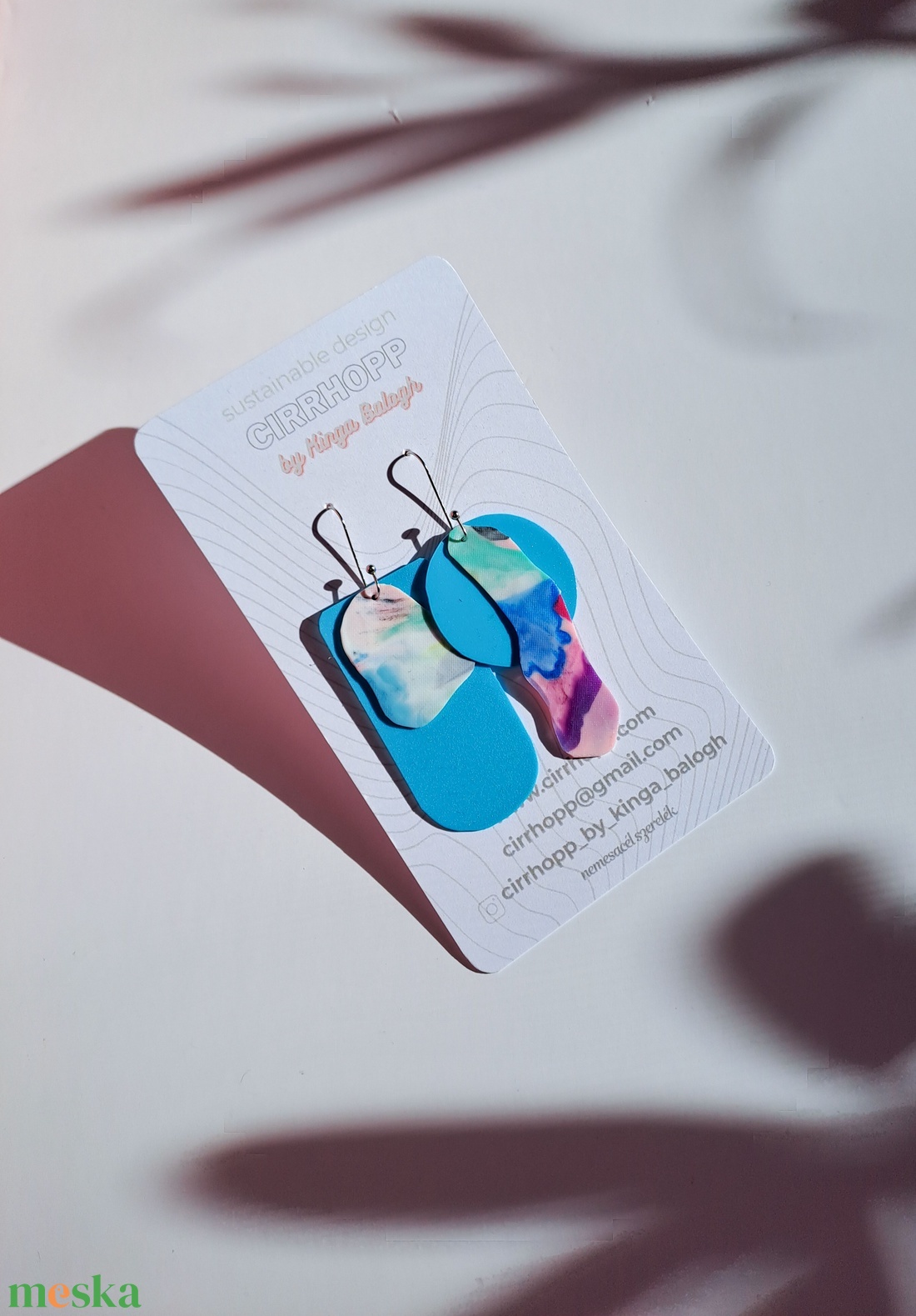 NEWFusion fülbevaló - fenntartható ékszer - ékszer - fülbevaló - lógó fülbevaló - Meska.hu