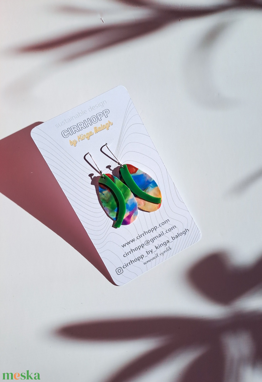 NEWFusion fülbevaló - fenntartható ékszer - ékszer - fülbevaló - lógó fülbevaló - Meska.hu