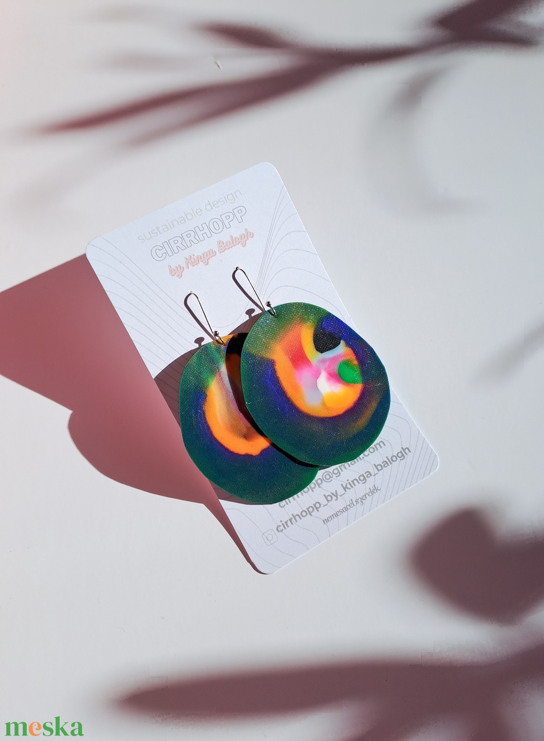 NEWFusion fülbevaló - fenntartható ékszer - ékszer - fülbevaló - lógó fülbevaló - Meska.hu