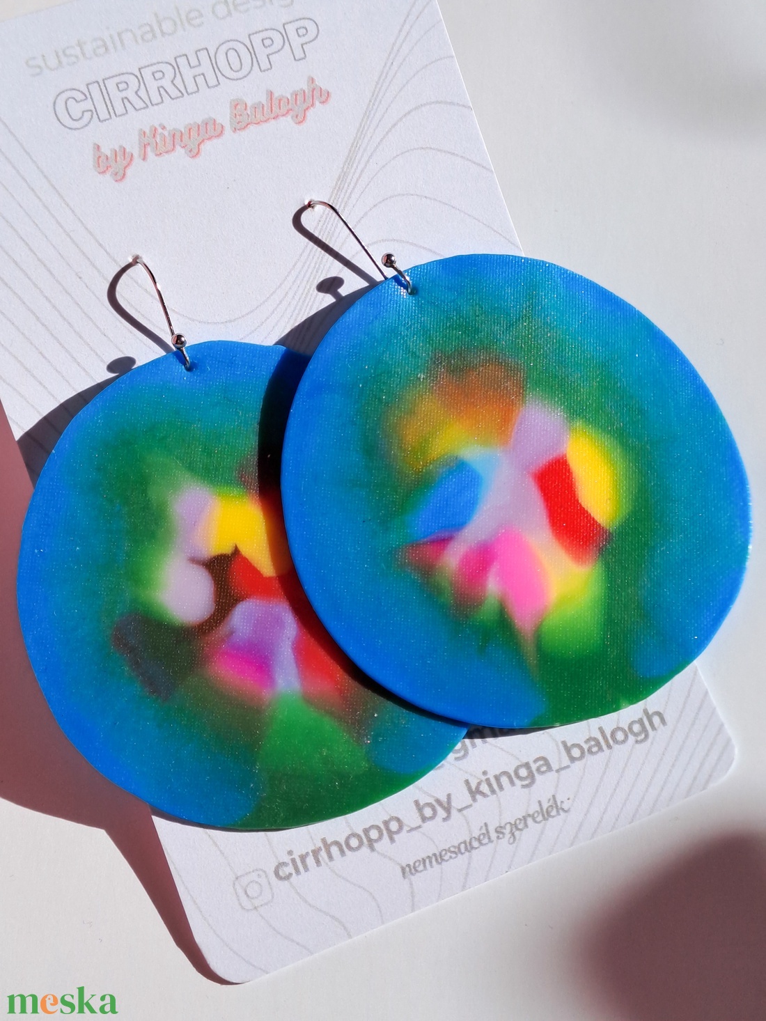 NEWFusion fülbevaló - fenntartható ékszer - ékszer - fülbevaló - lógó fülbevaló - Meska.hu