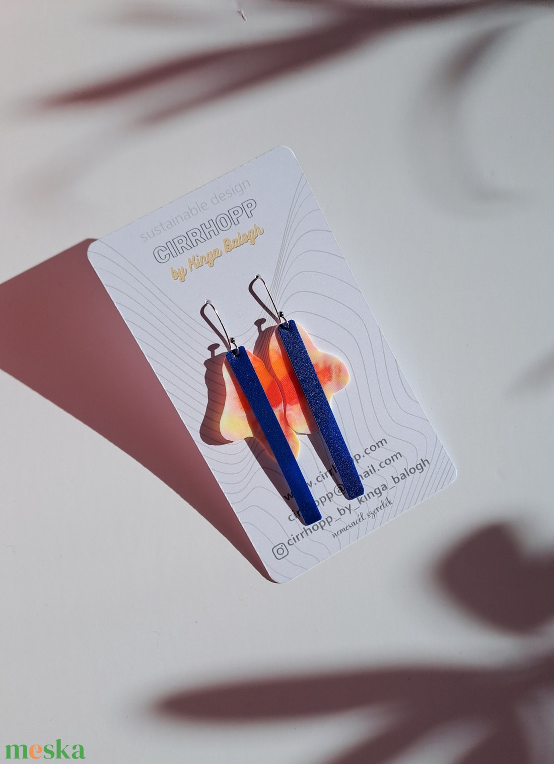 NEWFusion fülbevaló - fenntartható ékszer - ékszer - fülbevaló - lógó fülbevaló - Meska.hu