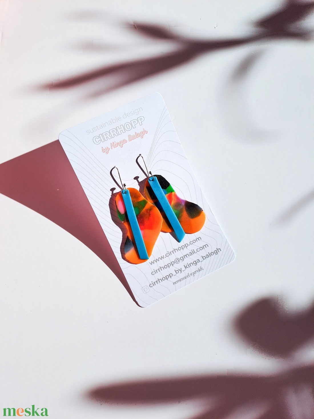 NEWFusion fülbevaló - fenntartható ékszer - ékszer - fülbevaló - lógó fülbevaló - Meska.hu