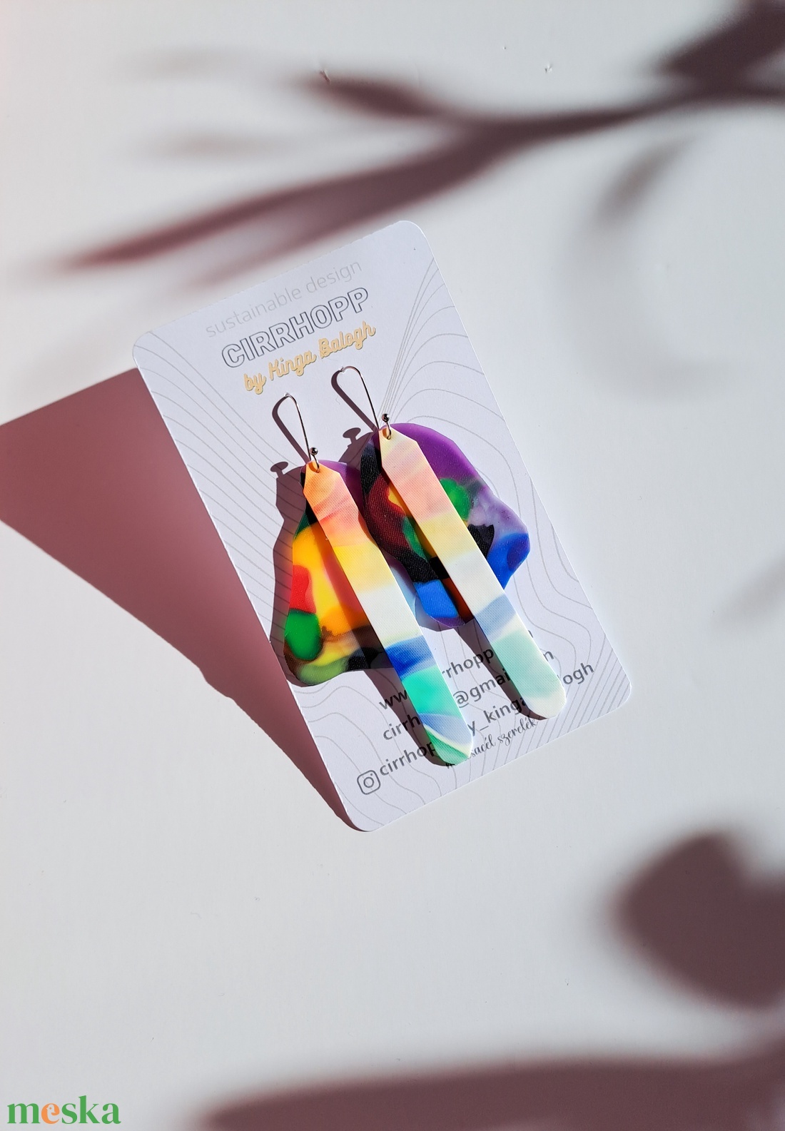 NEWFusion fülbevaló - fenntartható ékszer - ékszer - fülbevaló - lógó fülbevaló - Meska.hu