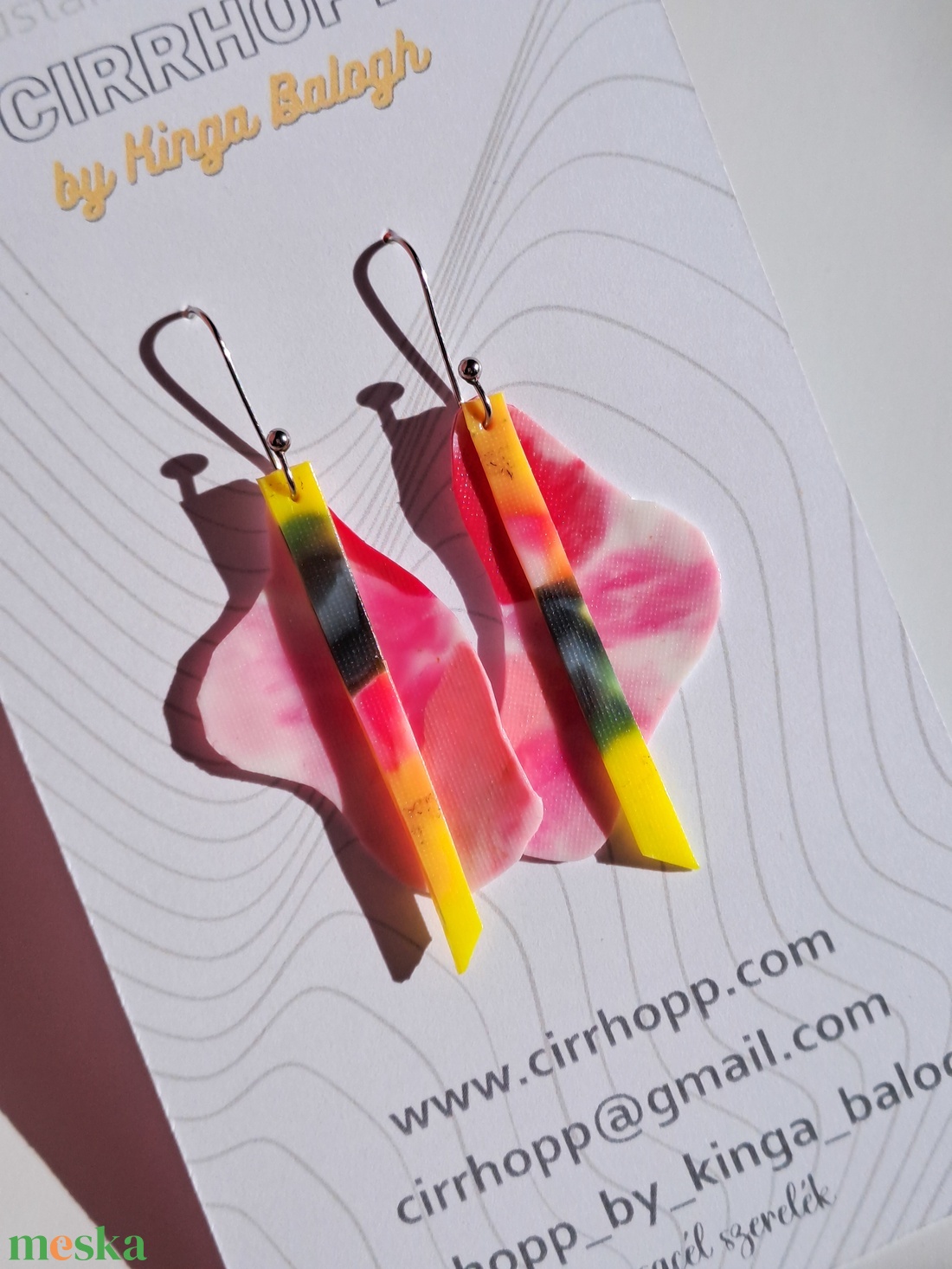 NEWFusion fülbevaló - fenntartható ékszer - ékszer - fülbevaló - lógó fülbevaló - Meska.hu