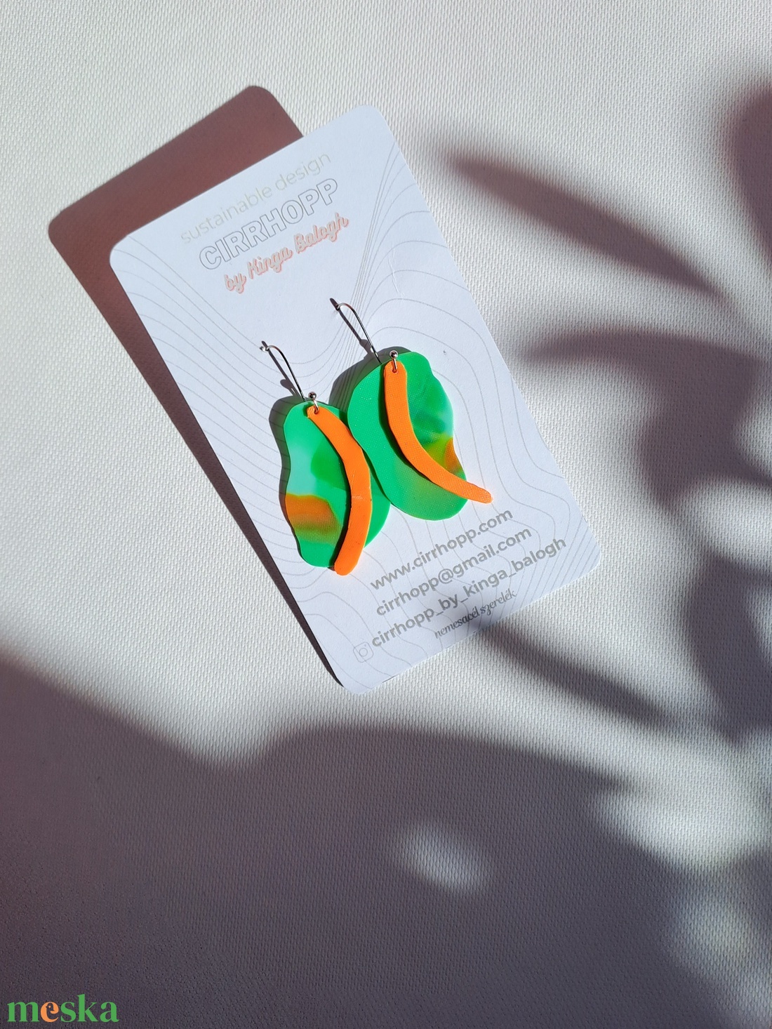 NEWFusion fülbevaló - fenntartható ékszer - ékszer - fülbevaló - lógó fülbevaló - Meska.hu