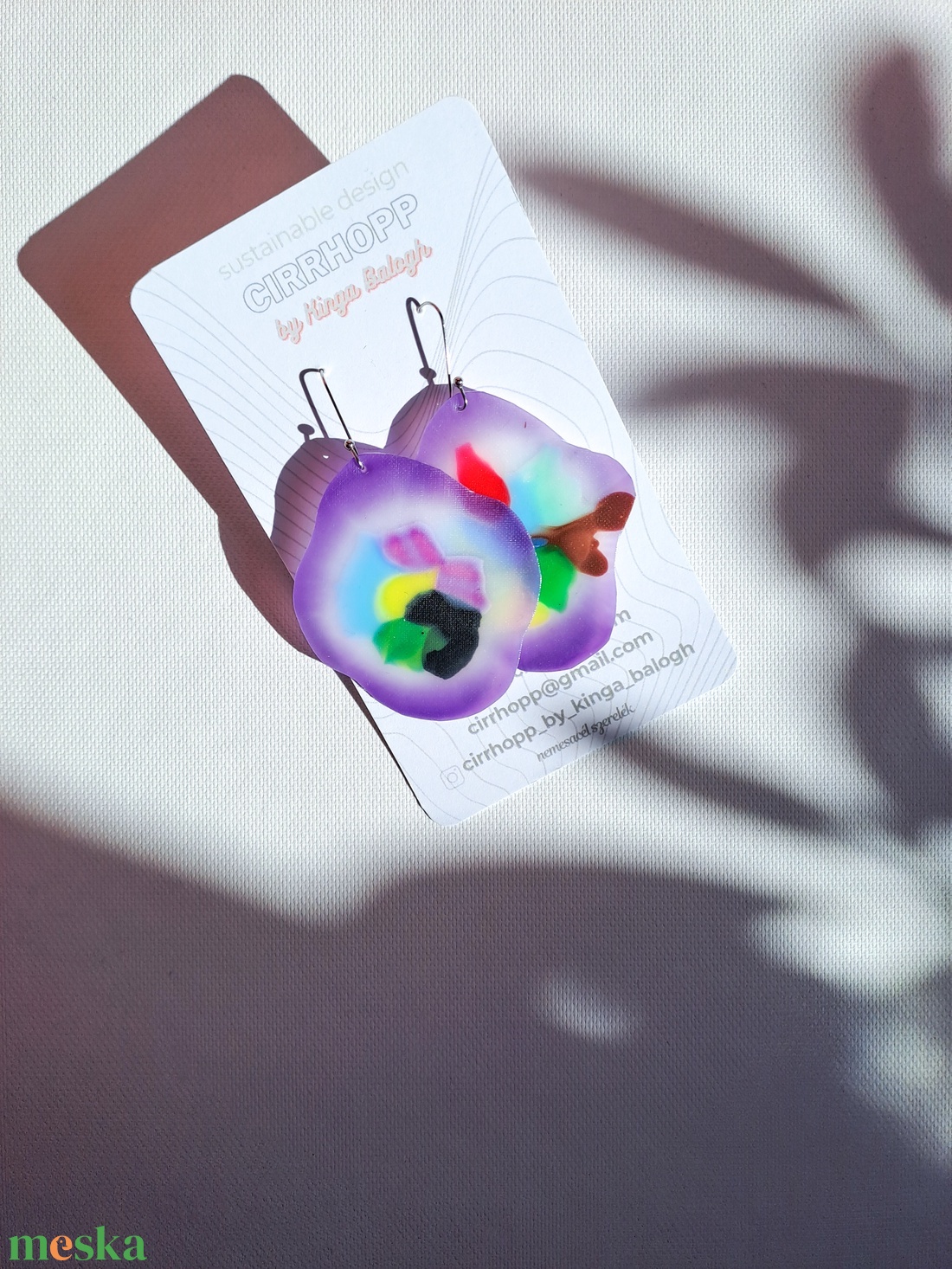 NEWFusion fülbevaló - fenntartható ékszer - ékszer - fülbevaló - lógó fülbevaló - Meska.hu