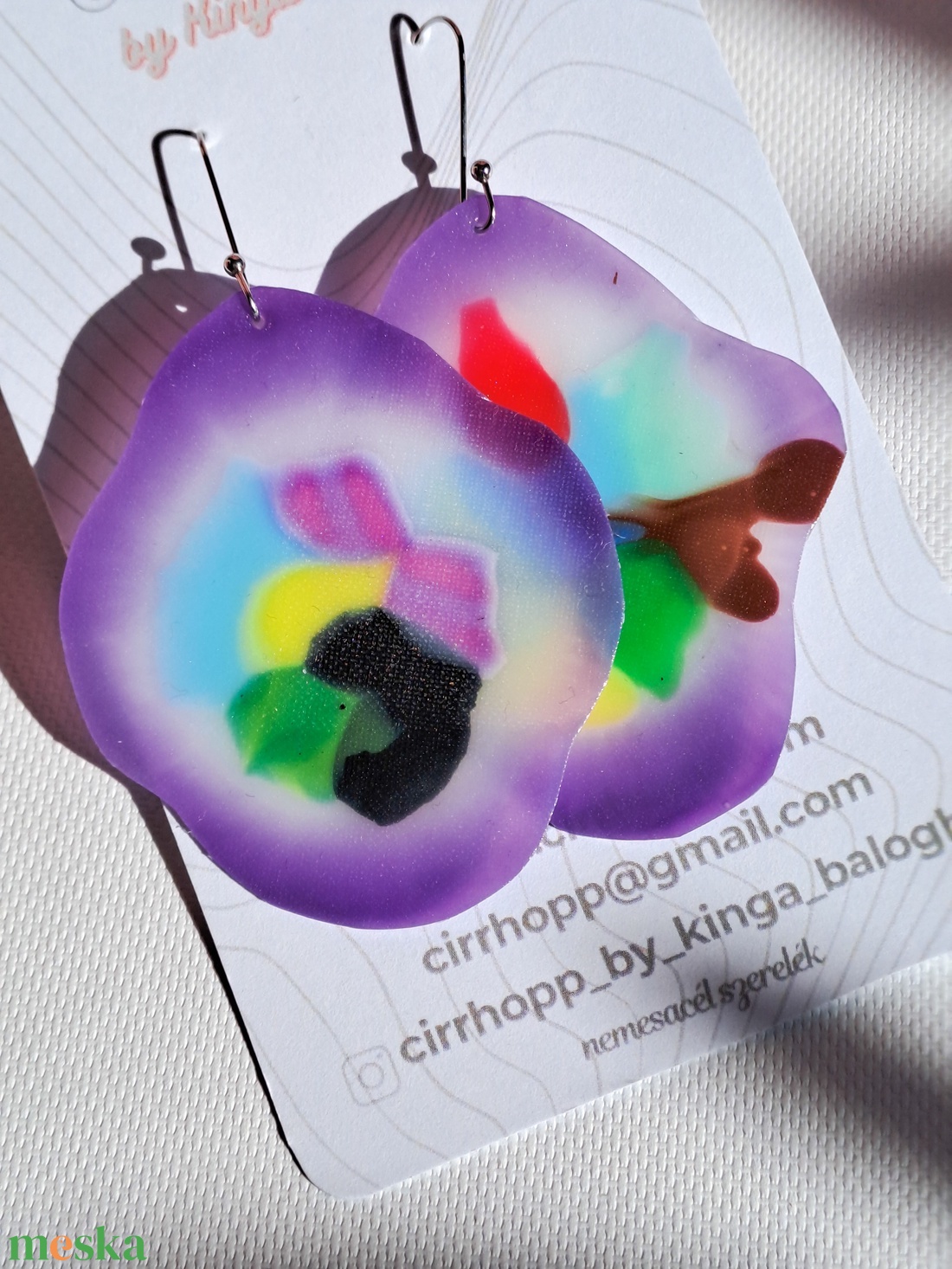 NEWFusion fülbevaló - fenntartható ékszer - ékszer - fülbevaló - lógó fülbevaló - Meska.hu