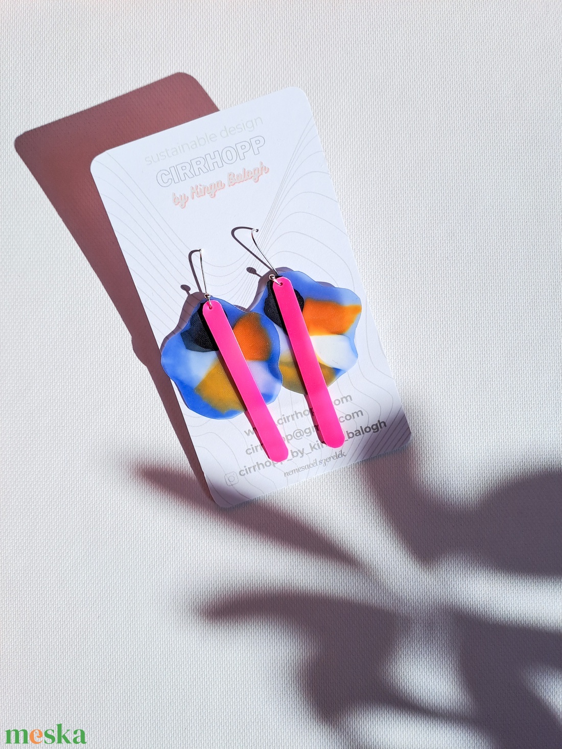 NEWFusion fülbevaló - fenntartható ékszer - ékszer - fülbevaló - lógó fülbevaló - Meska.hu