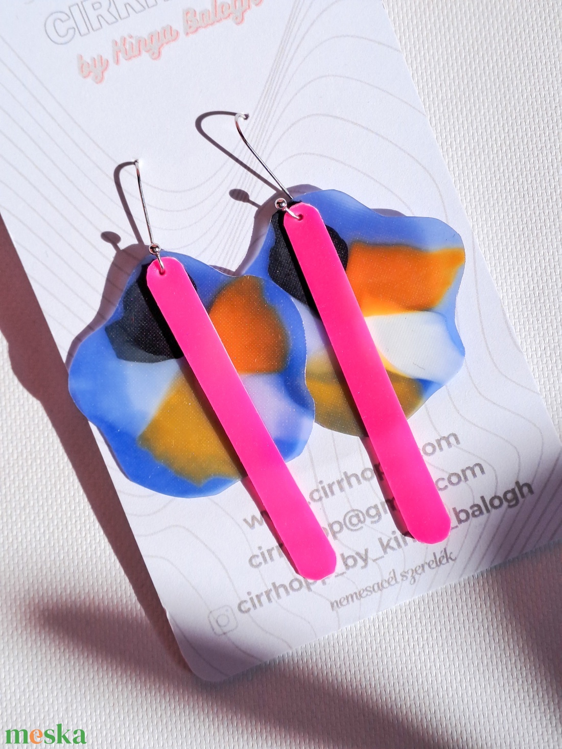 NEWFusion fülbevaló - fenntartható ékszer - ékszer - fülbevaló - lógó fülbevaló - Meska.hu