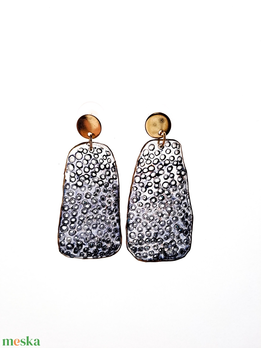 Plabodot fülbevaló - fenntartható ékszer - ékszer - fülbevaló - lógó fülbevaló - Meska.hu