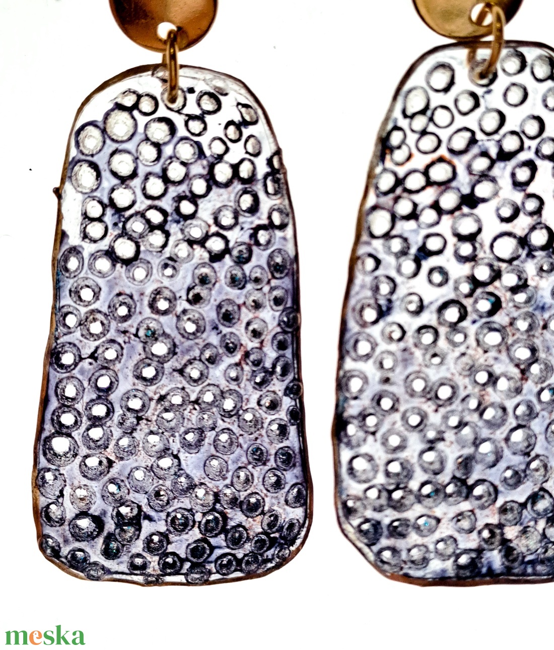 Plabodot fülbevaló - fenntartható ékszer - ékszer - fülbevaló - lógó fülbevaló - Meska.hu