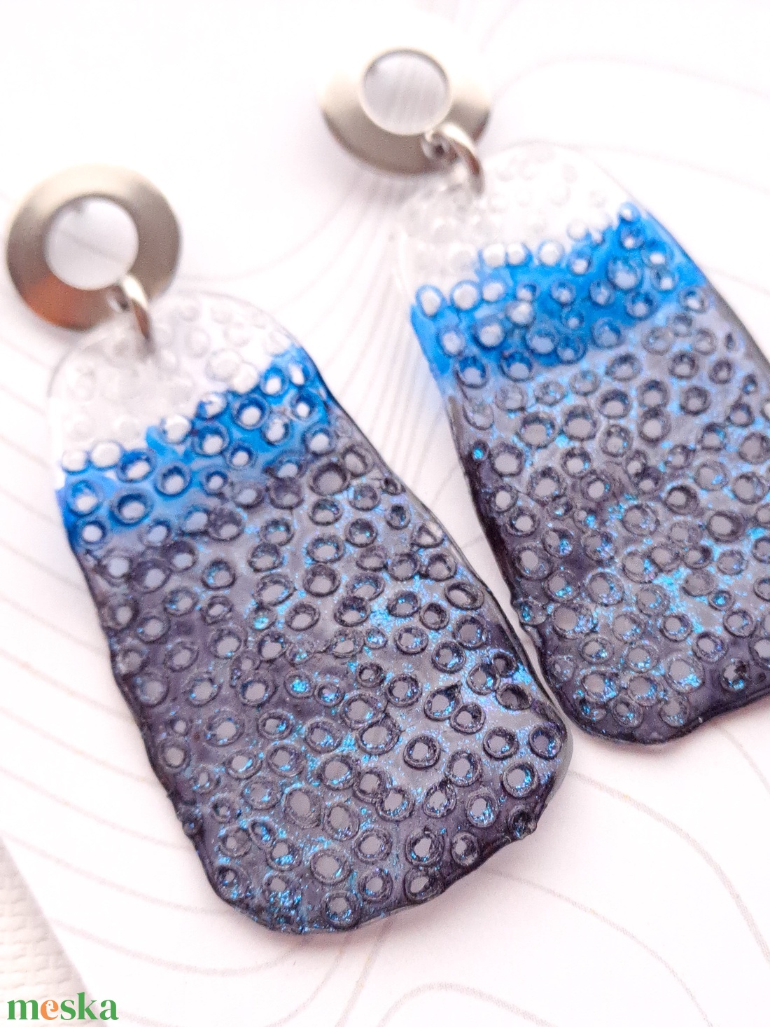 Plabodot fülbevaló - fenntartható ékszer - ékszer - fülbevaló - lógó fülbevaló - Meska.hu