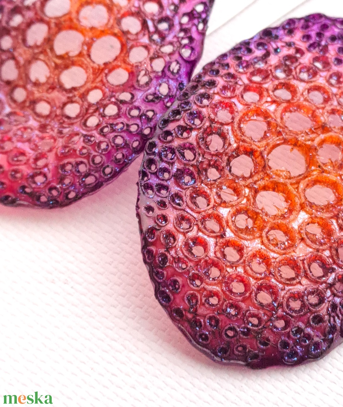 Plabodot fülbevaló - fenntartható ékszer - ékszer - fülbevaló - lógó fülbevaló - Meska.hu