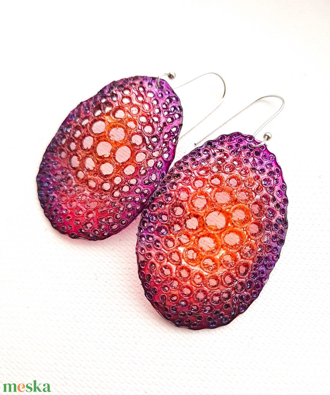 Plabodot fülbevaló - fenntartható ékszer - ékszer - fülbevaló - lógó fülbevaló - Meska.hu