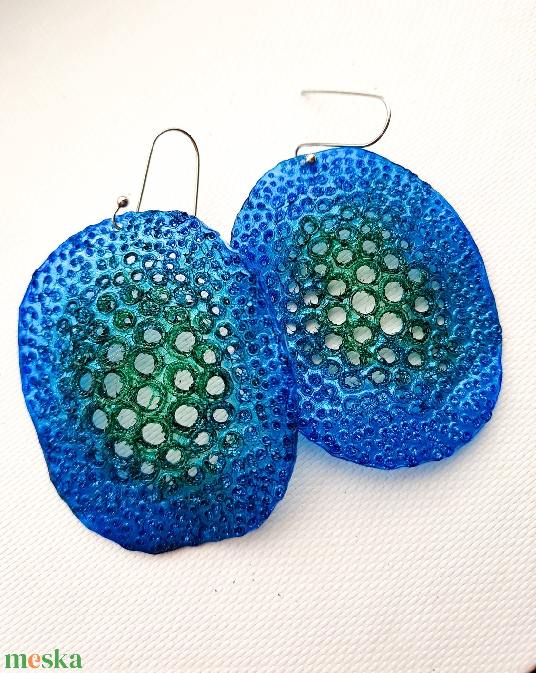 Plabodot fülbevaló - fenntartható ékszer - ékszer - fülbevaló - lógó fülbevaló - Meska.hu