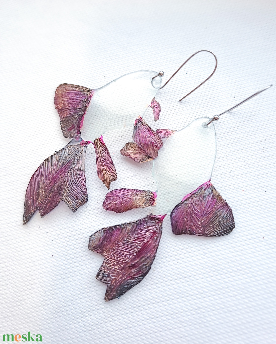 Goldfish fülbevaló - fenntartható ékszer - ékszer - fülbevaló - lógó fülbevaló - Meska.hu