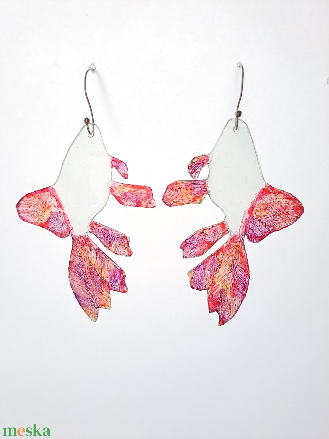 Goldfish fülbevaló - fenntartható ékszer - ékszer - fülbevaló - lógó fülbevaló - Meska.hu