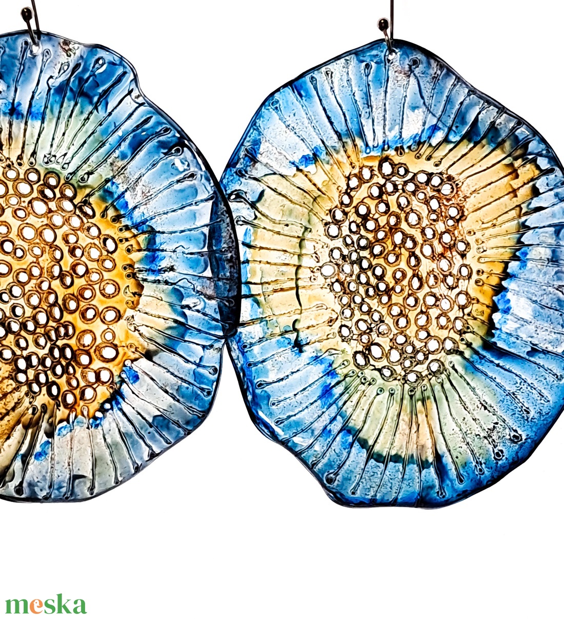 Plabodot fülbevaló - fenntartható ékszer - ékszer - fülbevaló - lógó fülbevaló - Meska.hu