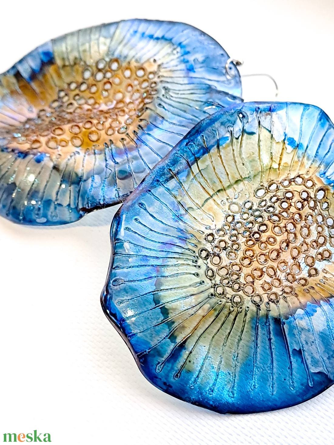 Plabodot fülbevaló - fenntartható ékszer - ékszer - fülbevaló - lógó fülbevaló - Meska.hu