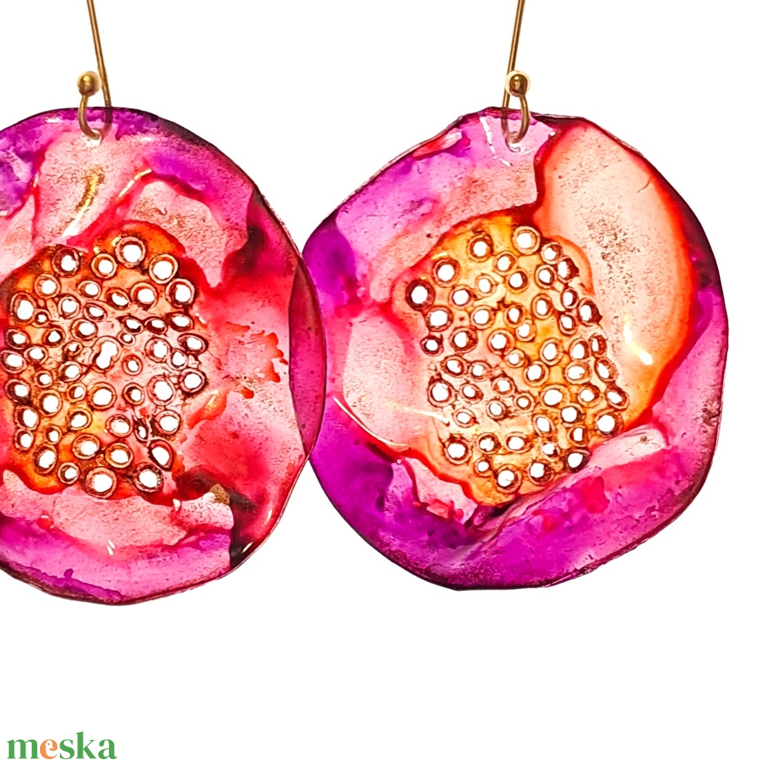 Plabodot fülbevaló - fenntartható ékszer - ékszer - fülbevaló - lógó fülbevaló - Meska.hu