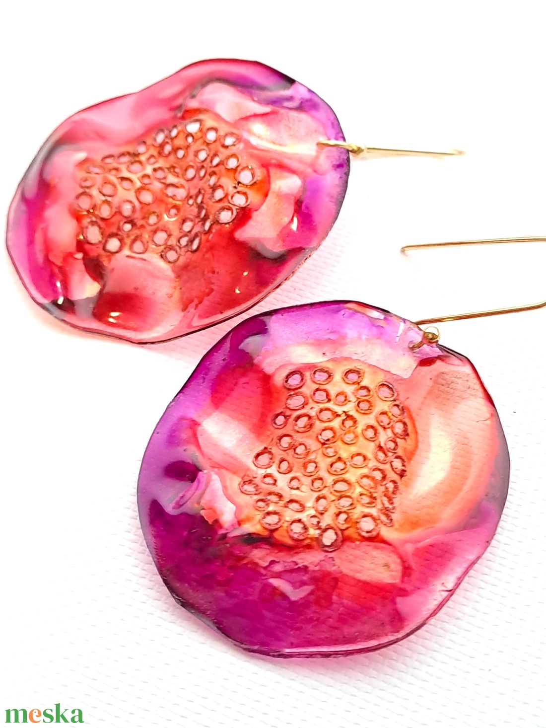 Plabodot fülbevaló - fenntartható ékszer - ékszer - fülbevaló - lógó fülbevaló - Meska.hu