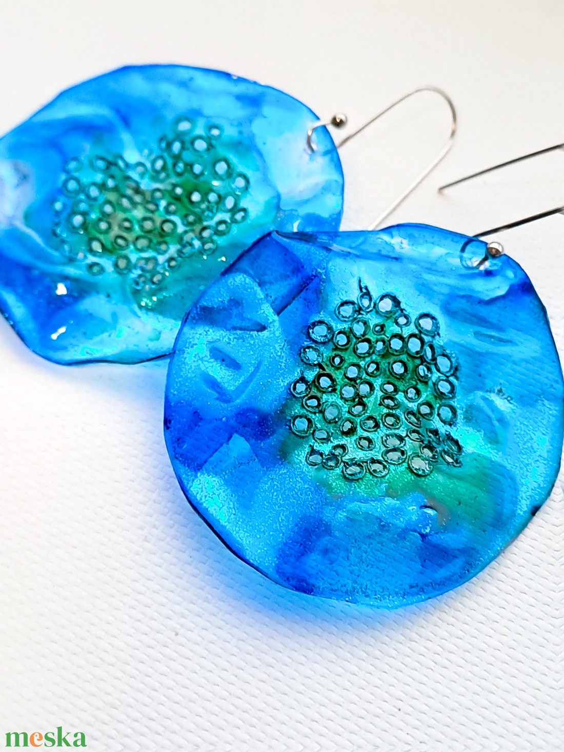 Plabodot fülbevaló - fenntartható ékszer - ékszer - fülbevaló - lógó fülbevaló - Meska.hu