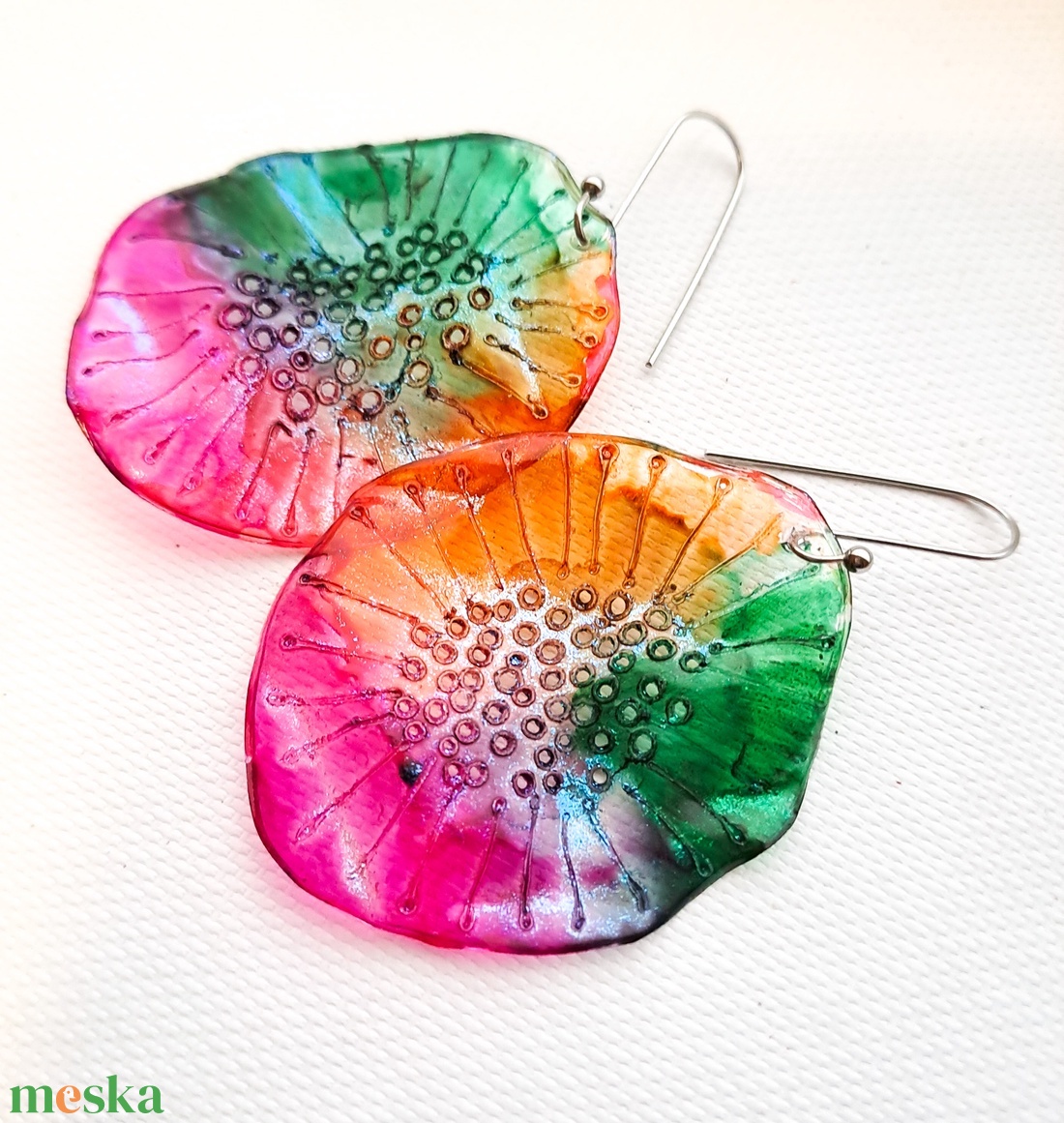 Plabodot fülbevaló - fenntartható ékszer - ékszer - fülbevaló - lógó fülbevaló - Meska.hu