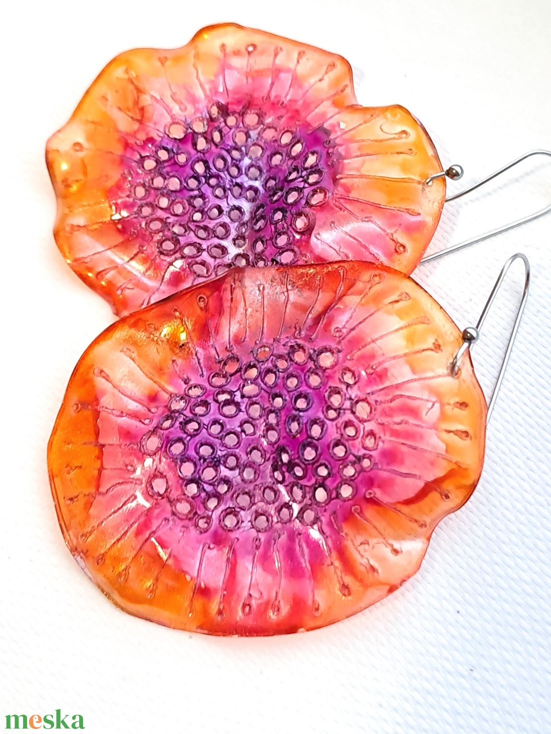 Plabodot fülbevaló - fenntartható ékszer - ékszer - fülbevaló - lógó fülbevaló - Meska.hu