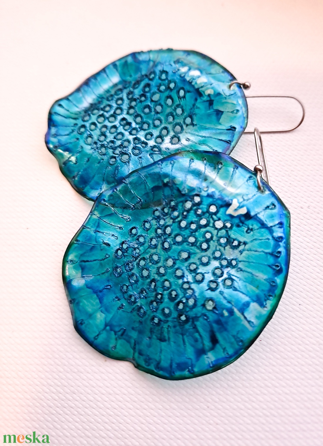 Plabodot fülbevaló - fenntartható ékszer - ékszer - fülbevaló - lógó fülbevaló - Meska.hu