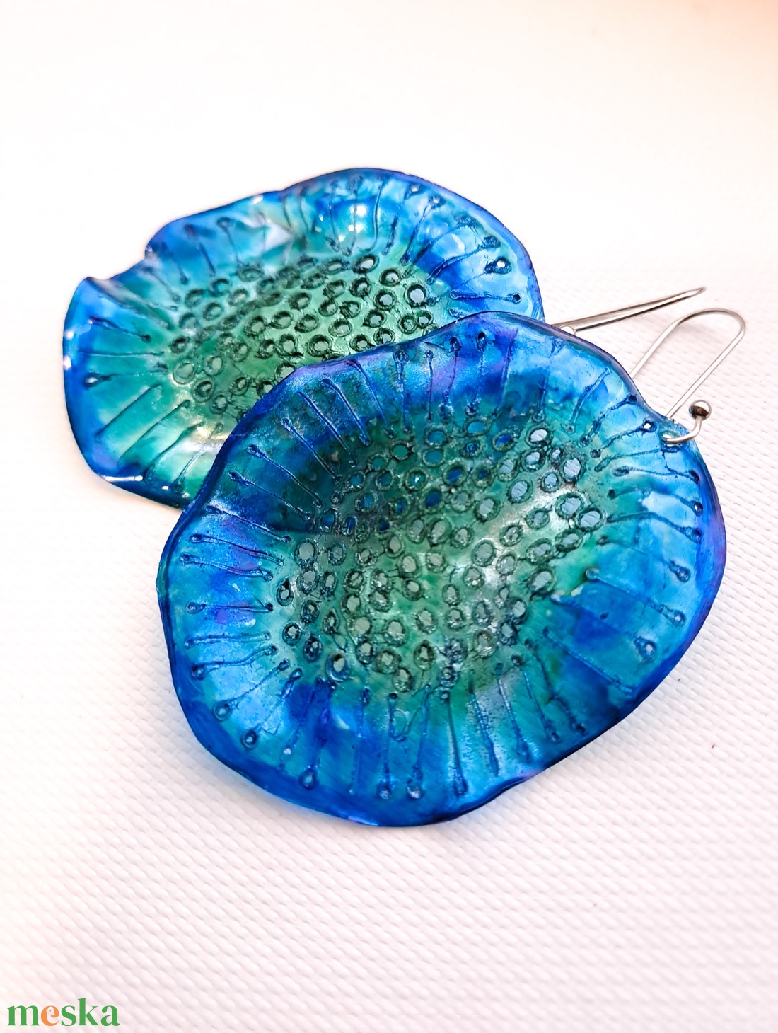 Plabodot fülbevaló - fenntartható ékszer - ékszer - fülbevaló - lógó fülbevaló - Meska.hu