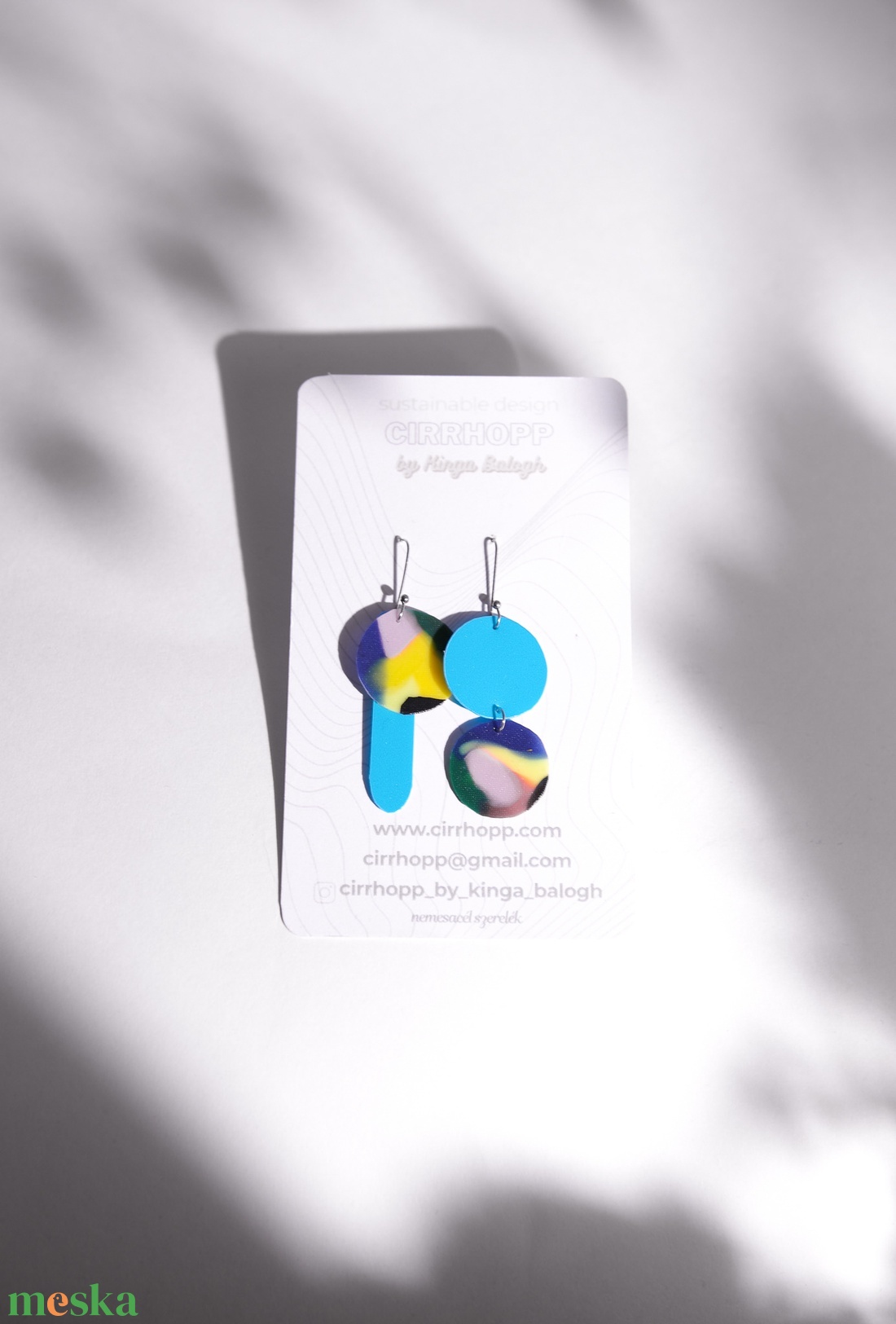 NEWFusion fülbevaló - fenntartható ékszer - ékszer - fülbevaló - lógó fülbevaló - Meska.hu