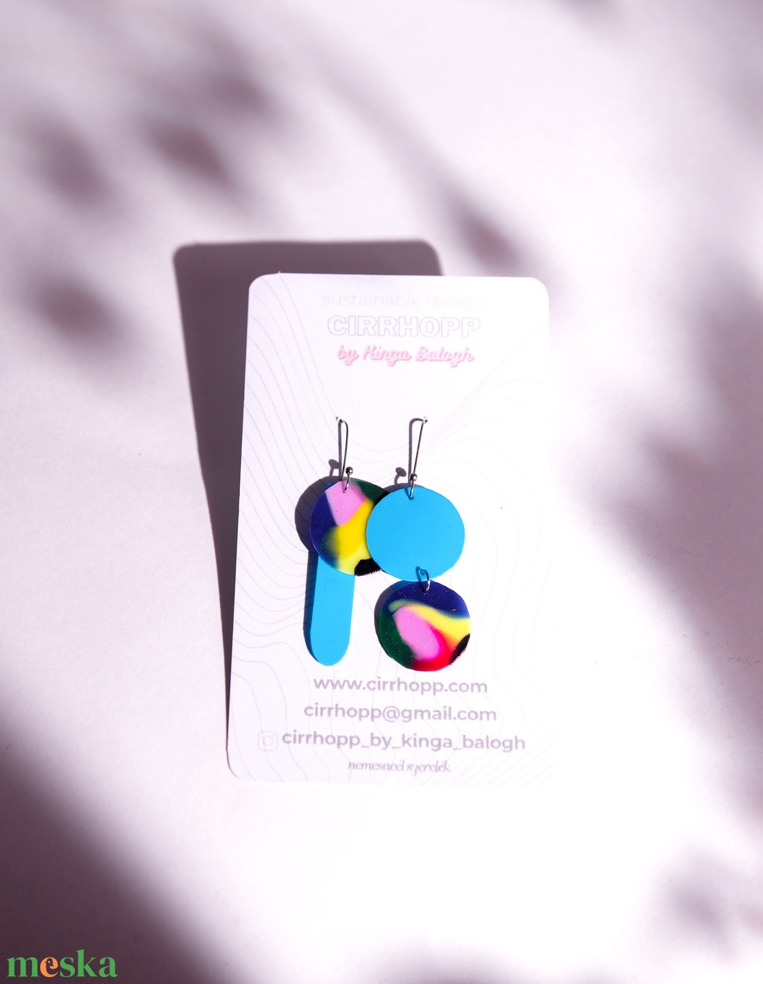 NEWFusion fülbevaló - fenntartható ékszer - ékszer - fülbevaló - lógó fülbevaló - Meska.hu