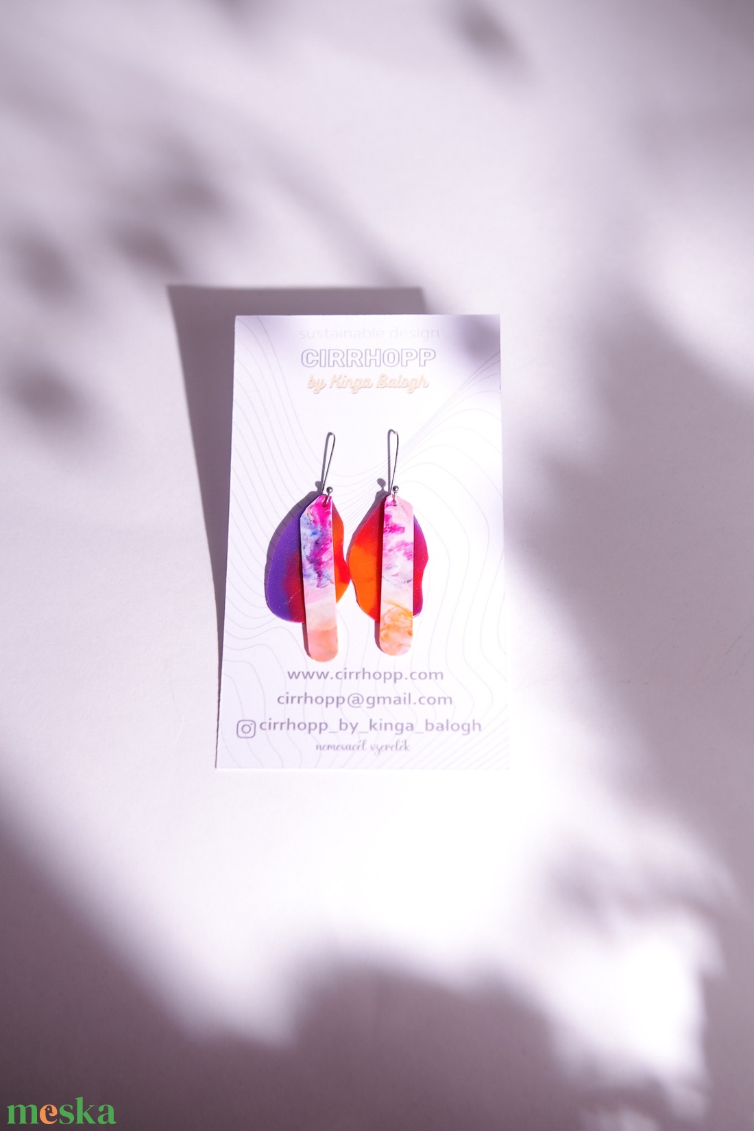 NEWFusion fülbevaló - fenntartható ékszer - ékszer - fülbevaló - lógó fülbevaló - Meska.hu