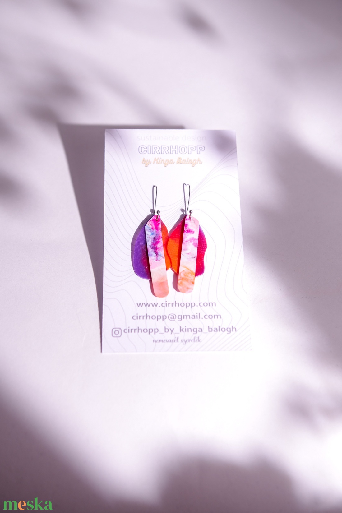 NEWFusion fülbevaló - fenntartható ékszer - ékszer - fülbevaló - lógó fülbevaló - Meska.hu