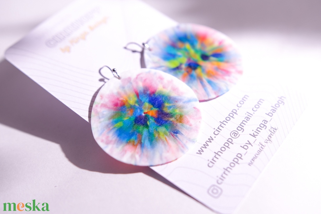 NEWFusion fülbevaló - fenntartható ékszer - ékszer - fülbevaló - lógó fülbevaló - Meska.hu