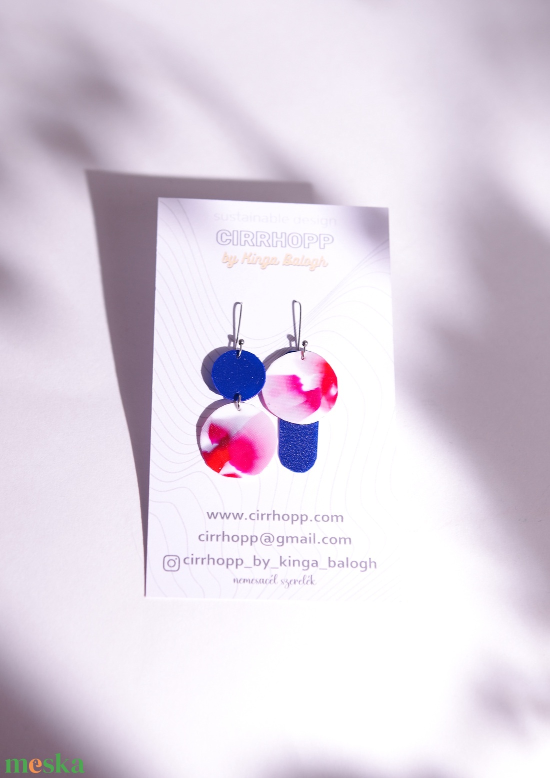 NEWFusion fülbevaló - fenntartható ékszer - ékszer - fülbevaló - lógó fülbevaló - Meska.hu