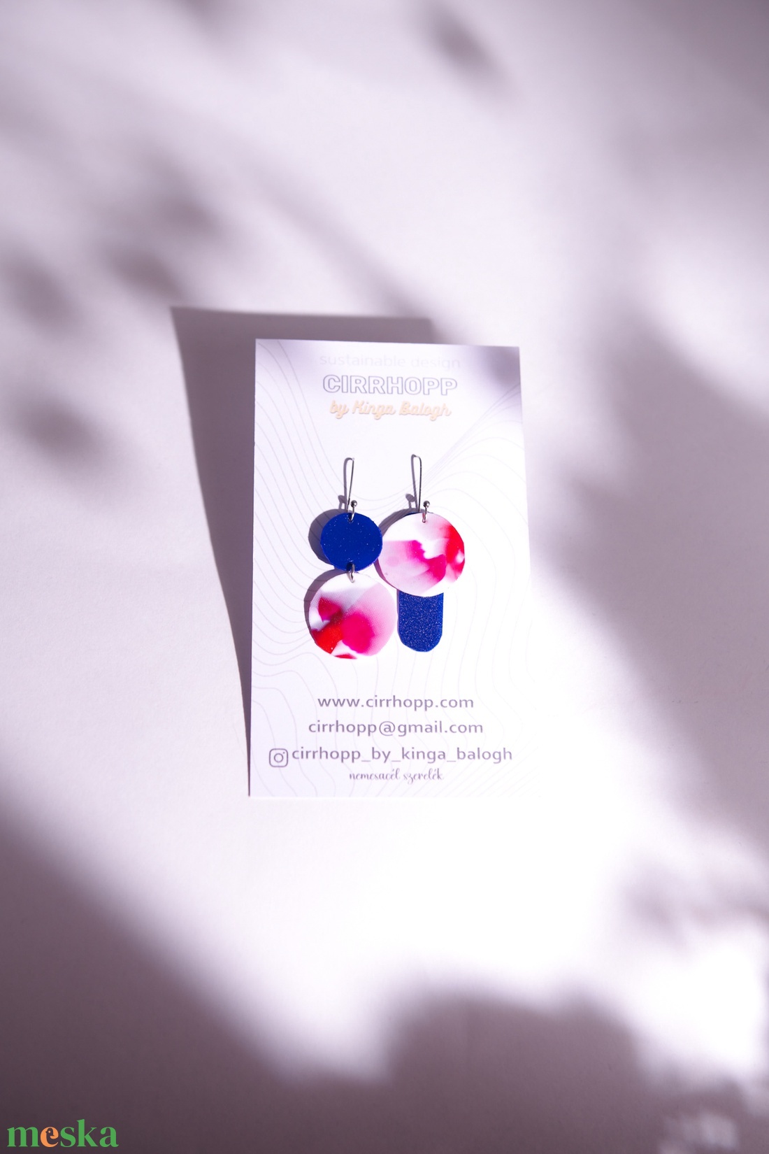 NEWFusion fülbevaló - fenntartható ékszer - ékszer - fülbevaló - lógó fülbevaló - Meska.hu