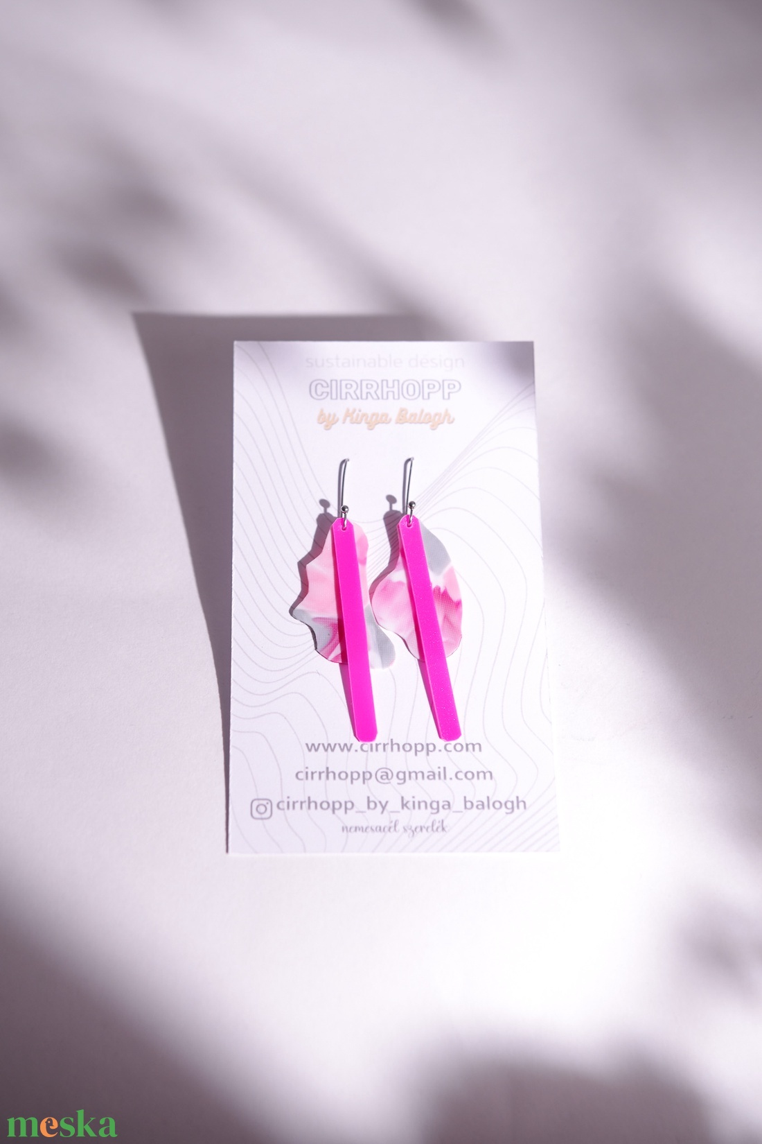 NEWFusion fülbevaló - fenntartható ékszer - ékszer - fülbevaló - lógó fülbevaló - Meska.hu