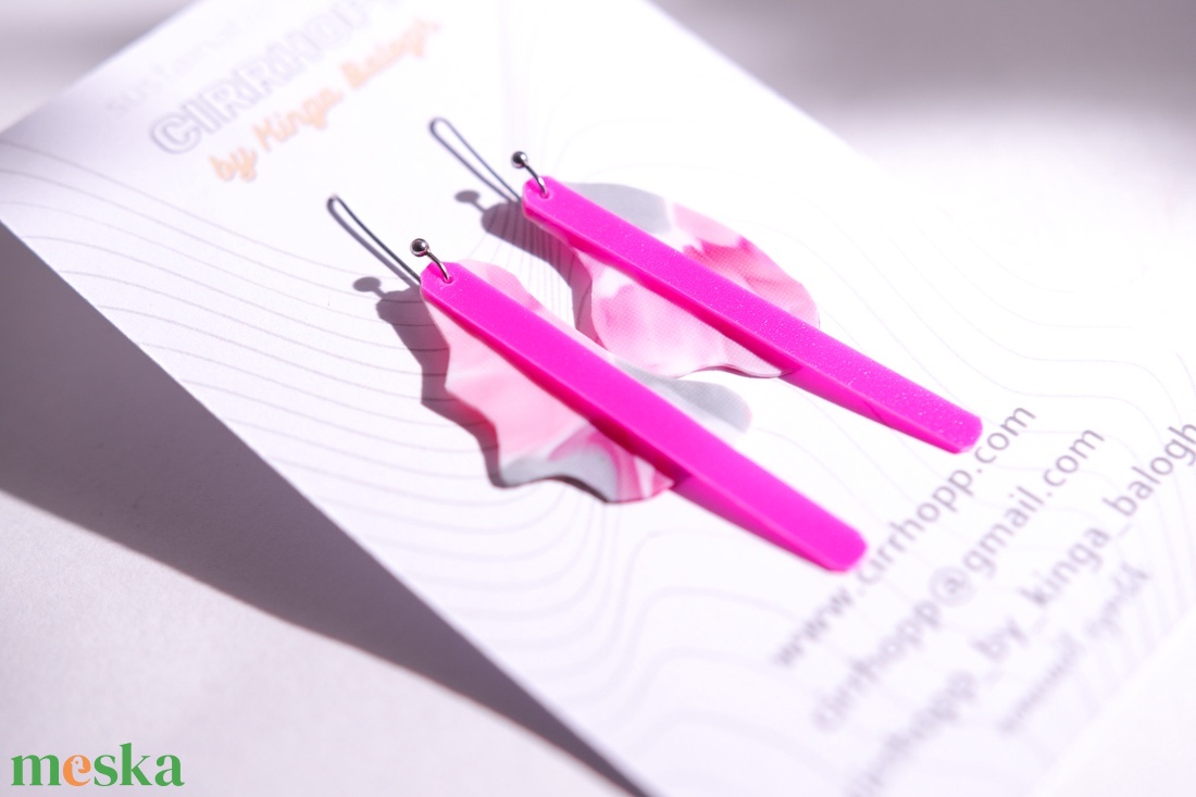 NEWFusion fülbevaló - fenntartható ékszer - ékszer - fülbevaló - lógó fülbevaló - Meska.hu