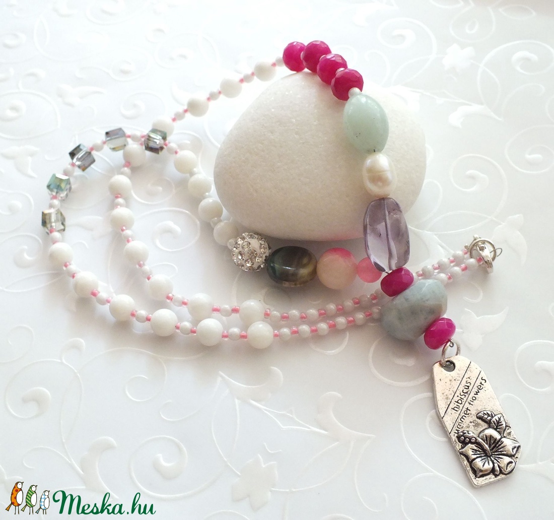 Hibiszkusz nyaklánc -  - Meska.hu