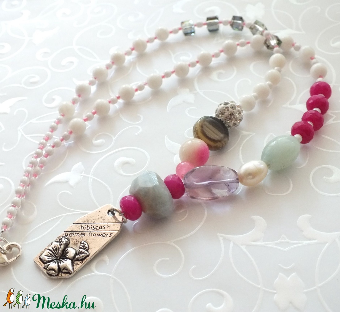 Hibiszkusz nyaklánc -  - Meska.hu