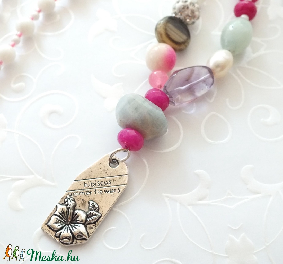 Hibiszkusz nyaklánc -  - Meska.hu