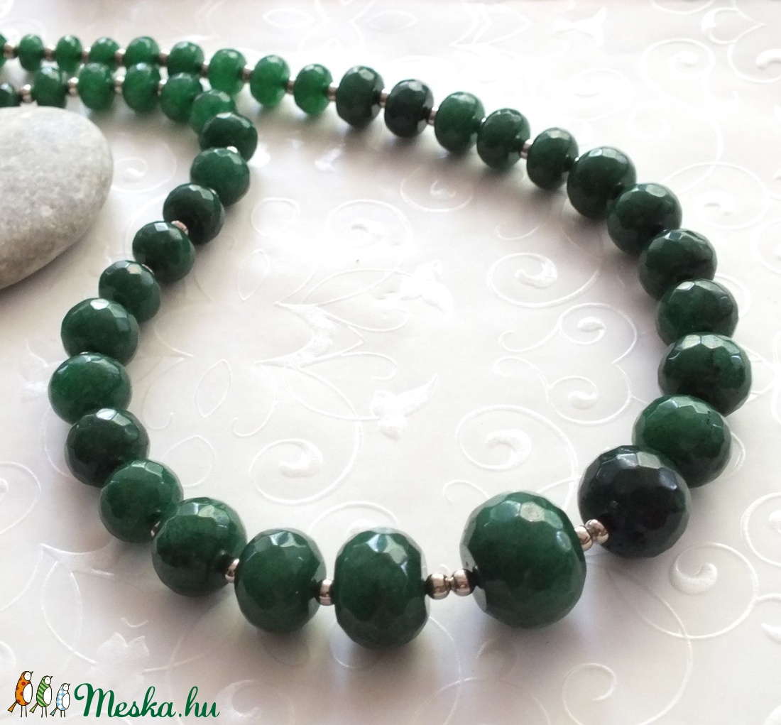 Smaragdzöld... jáde nyaklánc -  - Meska.hu