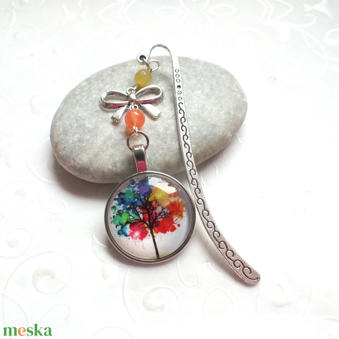 Üveglencsés könyvjelző - könyv & zene - könyvjelző - Meska.hu